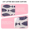 Kisangel Cat Litter Box Curtain, Self Cleaning Litter Case Door