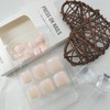 Press on Toenails Short Square Fake Toenails Solid Color Toe
