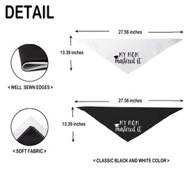 2 Pack My Mom Mastered It Dog Bandana Mom Graduation Announcement Gift (My Mom Mastered It DB)