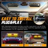 OPPBUY Strobe Light for Trucks,High Bright 48 LEDs Interior Dash