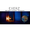 Exerz Illuminated World Globe 20cm Diameter Wooden Base - Spanish