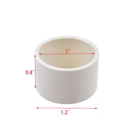 Coshar 30Pcs PVC Pipe Plug Fittings 1" White PVC Pipe End Cap Furniture Grade Plug Socket Fittings for Build Furniture DIY Garden Shelf (1")