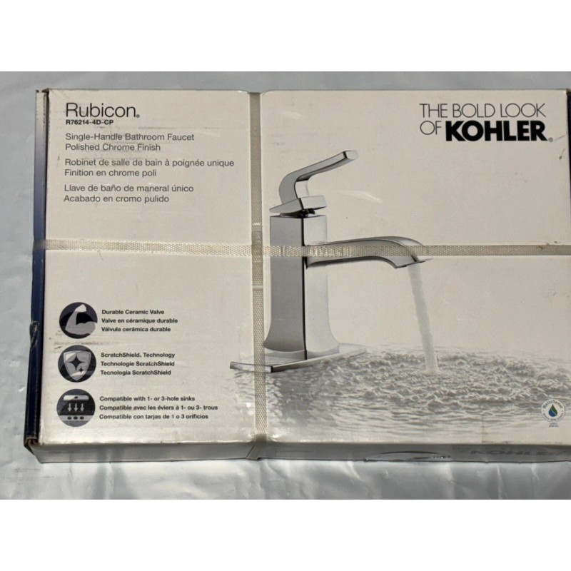 KOHLER Rubicon Single Hole Single-Handle Bathroom Faucet in Polished Chrome