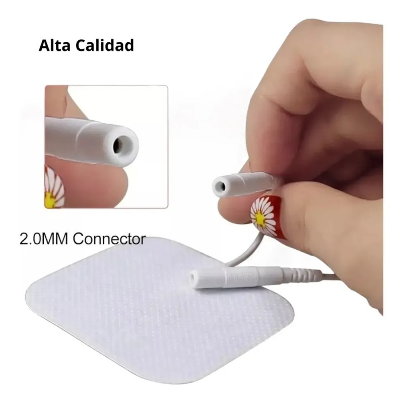 10 Electrodos Para Electroestimulador Tens De 5x5cm Alta Duración