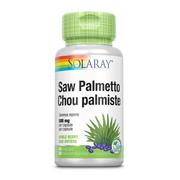 Solaray Saw Palmetto 580mg 60 Veggie Caps
