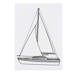'Sail Boat' Temporary Tattoo - Water Resistant, Skin-Safe, Non-Toxic Transfer (TO00042512)