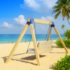 FSJianYi Swing Sets Brackets - 2 A-Frame Swingset Brackets Heavy