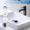 Hibbent Universal Sink Plug Black (1.1-1.81 inches/30-46 mm), Elegant Brass