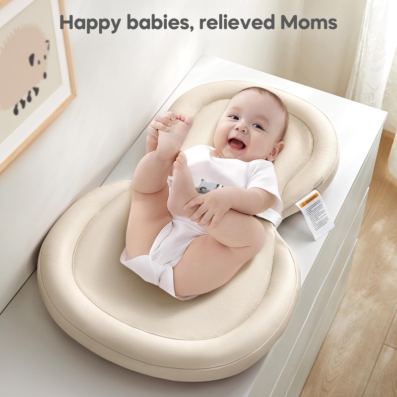 Mamatepe Baby Changing Pad, Soft, Foldable Leather Diaper Changing Pad,