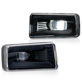 VPIMOZO LED Fog Light accessories Clear Lens Compatible with 2007 2008 2009 2010 2011 2012 2013 14 Chevy Silverado 07-13 Avalanche/Suburban 07-15 Tahoe 2015 Suburban Without Wiring Replaces G2593160