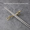 4Pcs Chopstick Rest Smoother Surfaces Reusable Cute Animal Design Gold