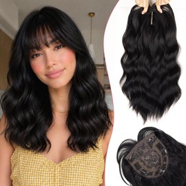 Hair Toppers for Women 16 Inch Synthetic Lightweight Natural