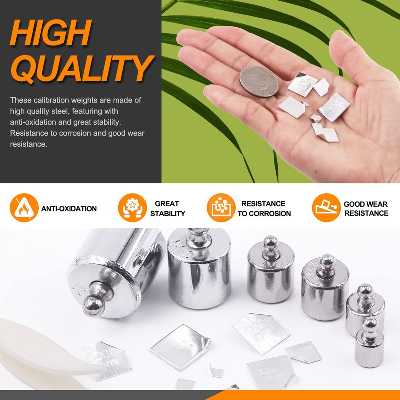 Rustark Precision Calibration Weight Set for Digital Balance Scale, Jewellery