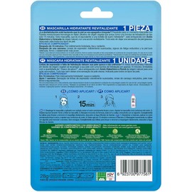 Garnier Skin Active Garnier skin active hidra bomb mascarilla facial en tela hidratante revitalizante con granada acido hialuronico de origen natural 1 pieza