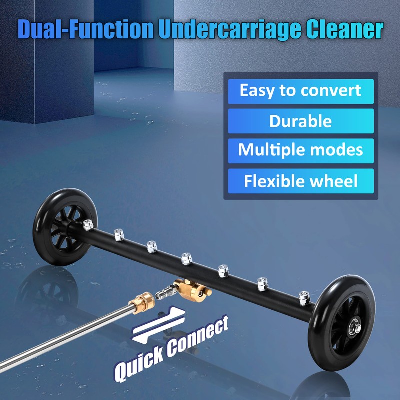 Tool Daily Dual-Function Undercarriage Cleaner, 24 Inch, Water Broom for