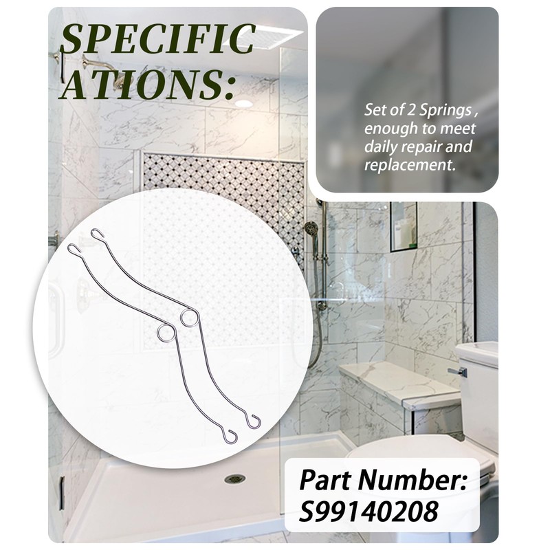 S99140208 Grille Spring Clips/Spring Set fit for Broan Nutone bathroom