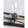 Progress Lighting Briarwood Collection 3-Light Clear Glass Coastal Bath Vanity