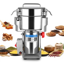 Flour Mill 2000g High‑speed Grinder 32000 Rpm & 270° Swing, Lid‑open Auto‑stop Dual Safety Protection, Grain Mill for Flour Corn Wheat Rice Coffee Machine for Home Kitchen & Commercial