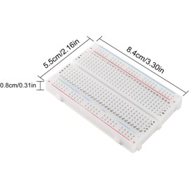 GTIWUNG 6PCS Mini Breadboard Kit 400 Points Mini Small Solderless Breadboard, 400 Tie Point Interlocking Solderless Prototype PCB Board, compatible with Arduino