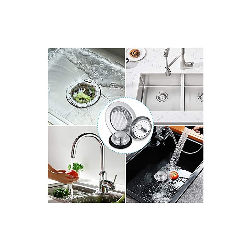Kitchen Sink Drain Strainer 6 Pack Stainless Steel Sink Stopper,