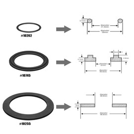 6 Piece O Rubber Grommets Set, O-Ring Replacement Part for Bestway Intex Seal, Pool O-Ring Sealing Rings for Intex, Sealing Ring Pool Pump, Seal Sand Filter System Pool Seals 10745, 10262, 10255