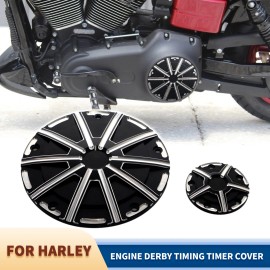 Unbranded 5-Hole CNC Burst Derby Timing Timer Cover For Harley Fat Boy Lo Road Glide FLTRU
