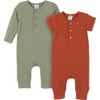 Gerber Baby Boys and Baby Girls' 2-Pack Long Leg Romper,