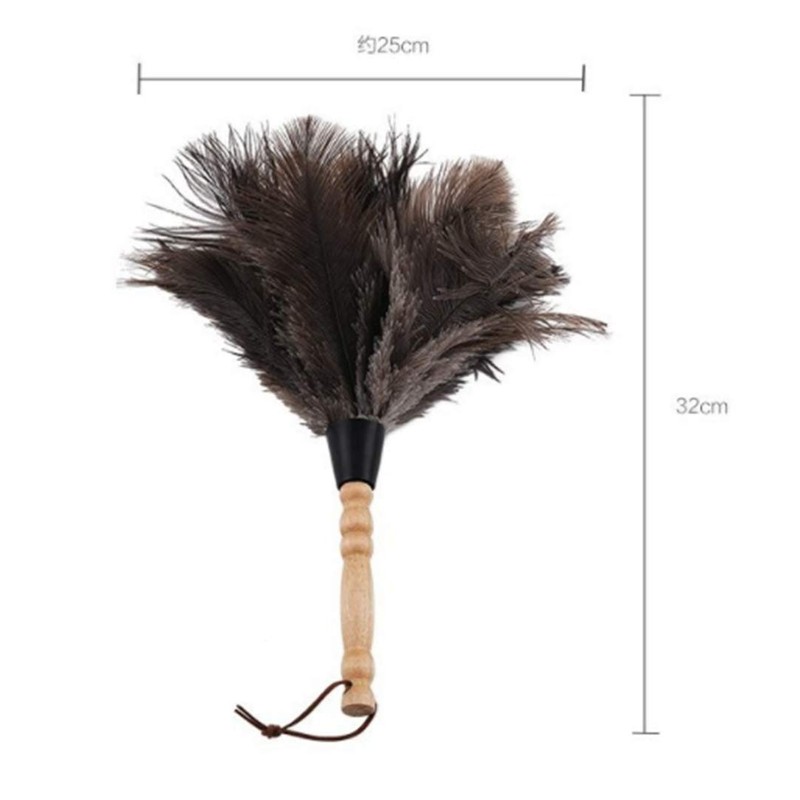 CULASIGN Duster ostrich bamboo handle feather duster ostrich natural ostrich