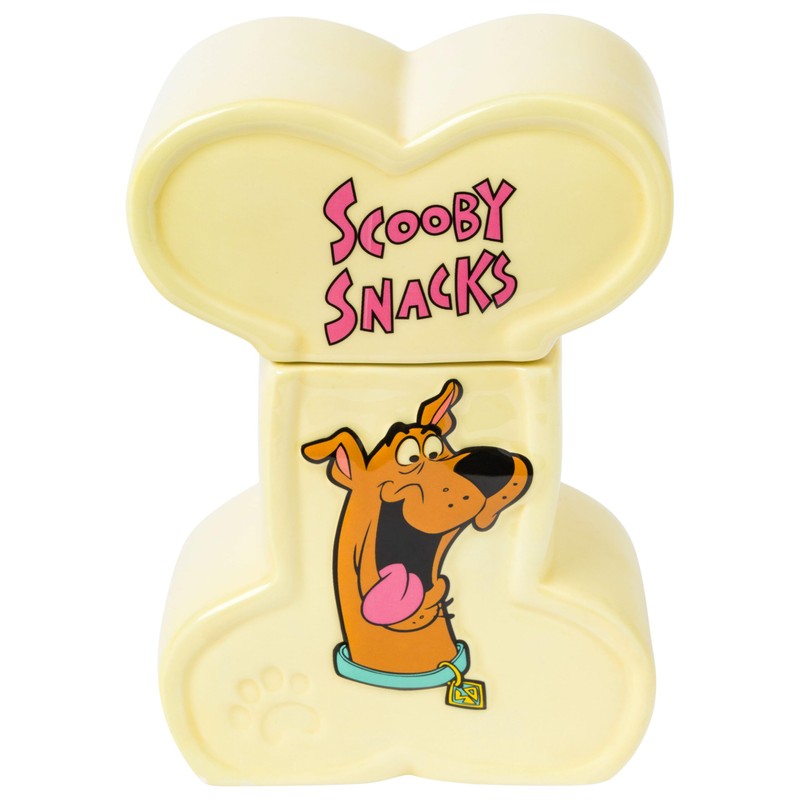 Silver Buffalo Scooby-Doo Scooby Snacks Sculpted Ceramic Snack Jar, 4.85”