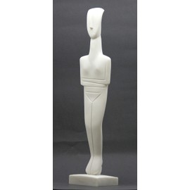 Cycladic Figurine Idol Greek Art Statue Sculpture Museum Copy Cast Marble 13.4΄΄