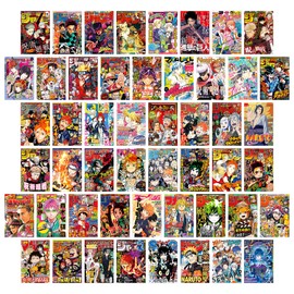 50PCS Posters Wall Collage Kit Aesthetic Pictures,Collage Print Kit,Bedroom Decor for Teen Girls,VSCO Girls Bedroom Decor,Room Decor Aesthetic,50 Set 10x15cm (O-Japanese Anime2)