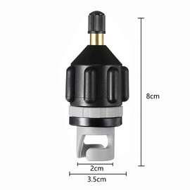 SUP Pump Adapter, Pack of 2 Portable Inflatable Adapter, Sup Adapter for Compressor, for Inflatable Boats, Stand Up Surf Paddle Board, Valve Adapter, Dinghy Pump, SUP Accessories, Inflatable Bed