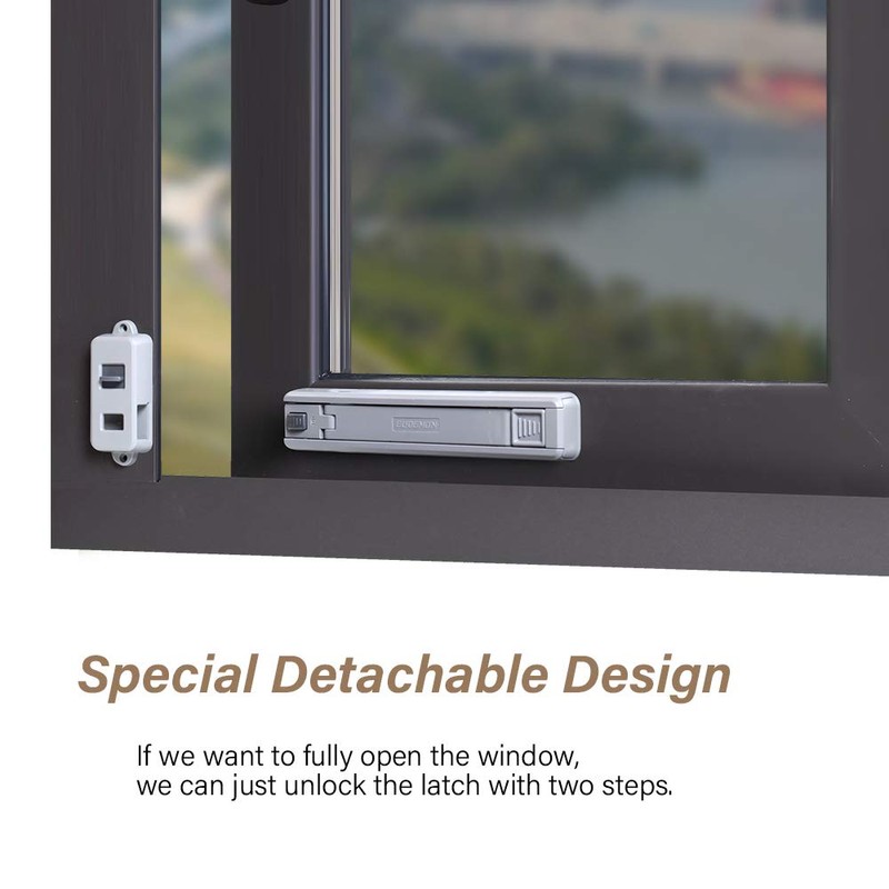 EUDEMON Childproof Window Lock, Baby Safety Window Restrictor, Easy to