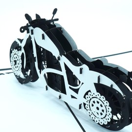 GIA KHANH Motorcycle Pop Up Card - 3D Card for Anniversary, Happy Birthday, Father's Day - Perfect for Men, Boys, Boyfriends, Husbands - All Occasions