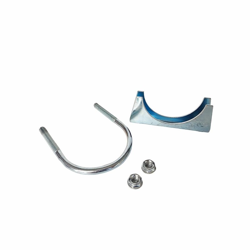 Heavy Duty U-Bolt Muffler Exhaust Clamps for 70mm Diameter Tail