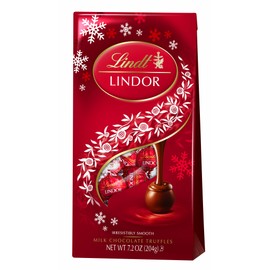 Lindt LINDOR Milk Chocolate Holiday Truffle 7.2 Ounce