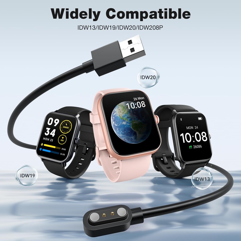 Smart Watch Charger Replacement Charging Cable for Smartwatch IDW13 IDW19
