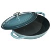 Flavehc Braiser Enameled Cast Iron Braiser 2.25 qt Braiser Pan