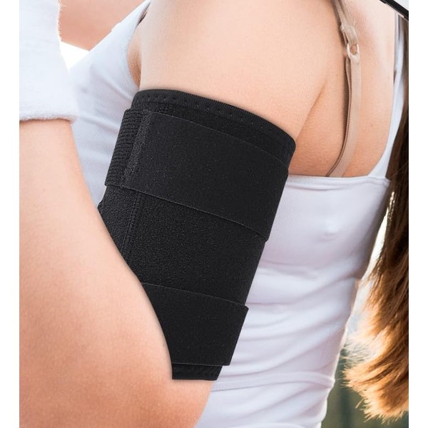 Bicep Brace Compression Sleeve for Tendonitis Upper Arm Tricep Bicep Support Brace for Pain Relief Bicep Tendonitis Brace Upper Arm Compression Wrap for Recovery, Rehab Workouts Tricep Bicep Wrap