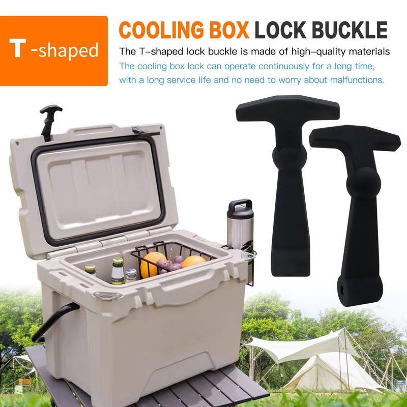 2024 Version 4 Pack Heavy Duty Replacement Black Cooler Latches