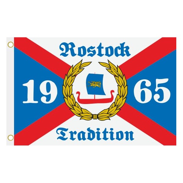 U24 Flag Rostock Tradition 1965 Hoisting Flag 90 x 150