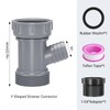 Oblectatio Dishwasher Drain Hose Adapter: Y-Shaped Kitchen Sink Strainer Connector