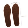 Healvian 1pair Imitation Wool Insoles for Men and Women Shock-absorbing