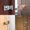 Kyuionty 4 Pcs Keyed Hasp Locks 3 Inch Twist Knob