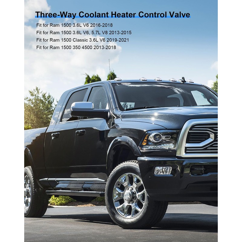 3 Way Heater Control Valve Fit for Dodge Ram 1500