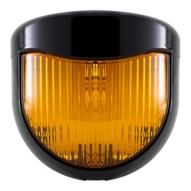 RecPro RV 12V Porch Light with Amber Lens | RV Utility Light Fixture for Motorhomes, Campers, Trailers, 5th Wheels (Single)