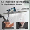 TRUSTMI 10 Inch Adjustable Shower Head with Handheld Spray Combo,
