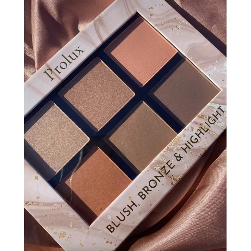 Paleta De Rubor, Bronceador E Iluminador | Prolux Original