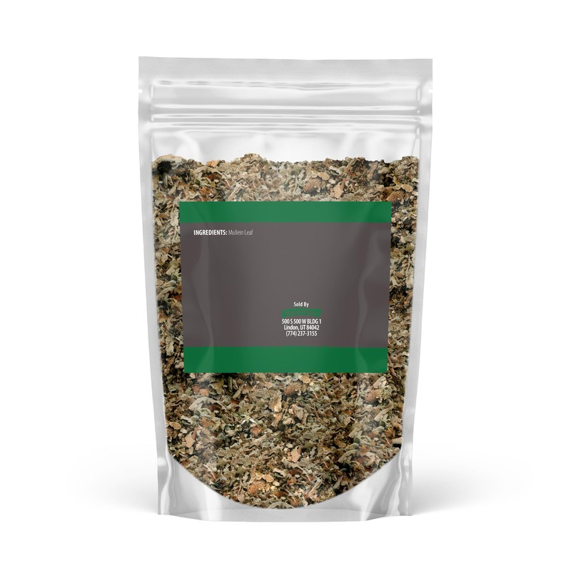 Birch & Meadow Mullein Leaf, 8 oz, Cut & Sifted,