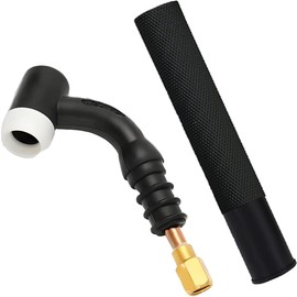 EATBALE WP-17F SR-17F Head Body Replacement Parts for TIG Welding Gun 150Amp Air Cooled Flexible Torch Neck Anti-Slip Rubber Handle Copper Connector Head Neck Body Attachment Accessory